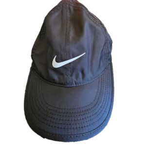 Nike Dri-Fit White Swoosh Baseball Cap